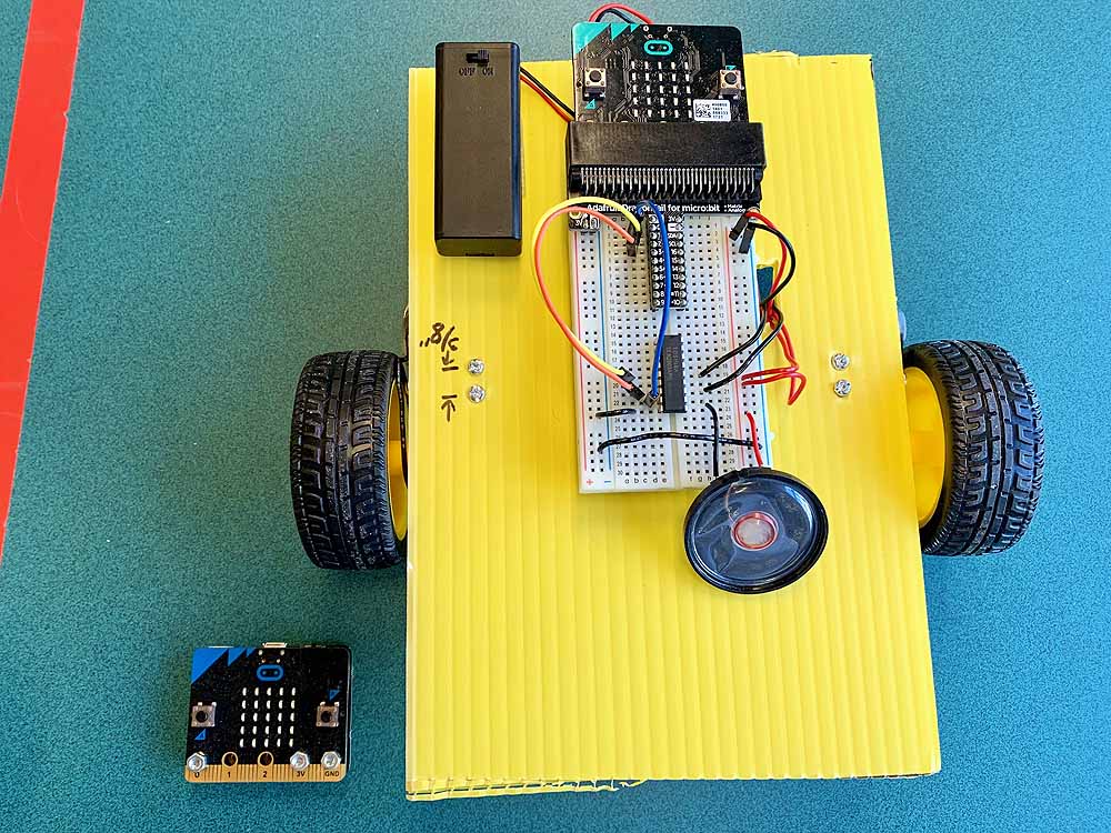 Maqueta coche con radio control para micro:bit - MICROLOG